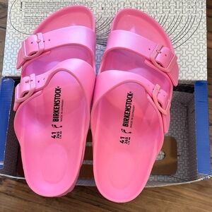 Birkenstock Vibrant Pink Slides